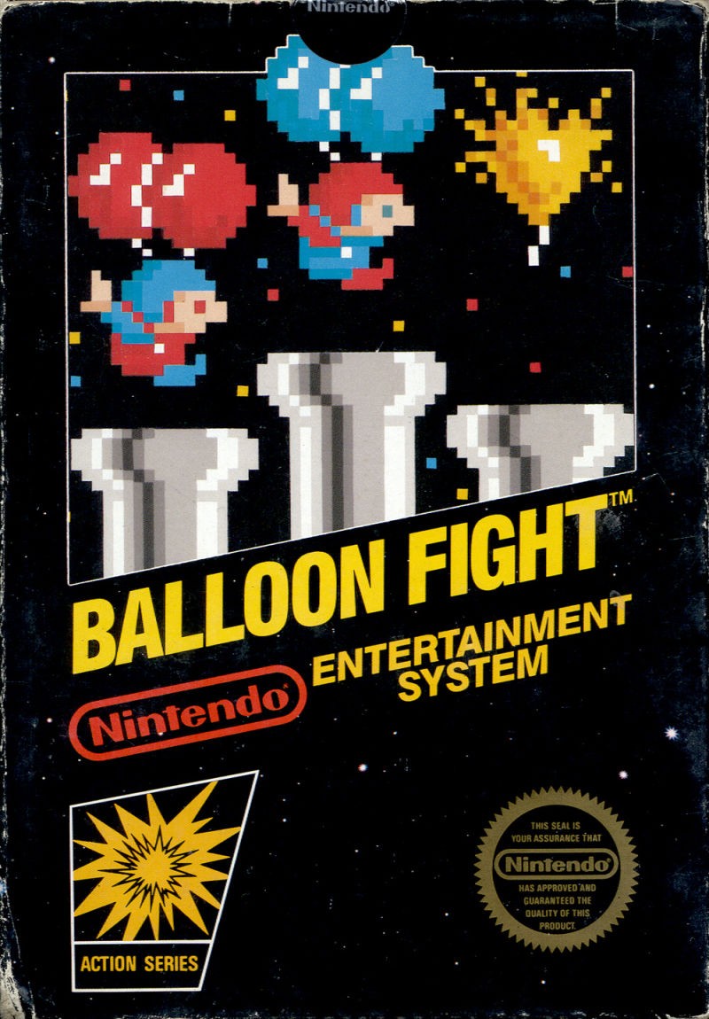 Portada oficial de Balloon Fight  NES
