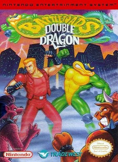 Portada oficial de Battletoads & Double Dragon  NES