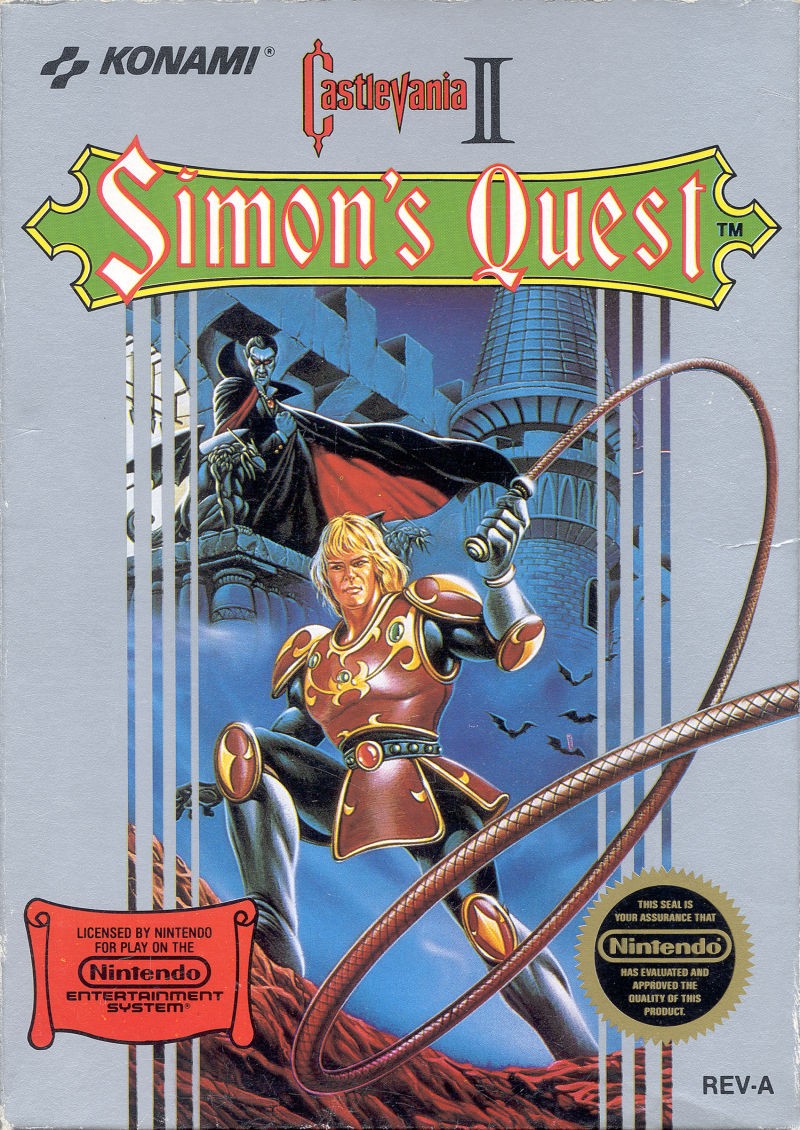 Portada oficial de Castlevania II: Simon's Quest  NES