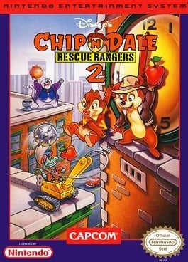 Portada oficial de Chip 'n Dale Rescue Rangers 2  NES