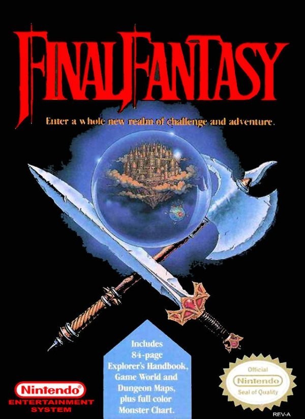 Portada oficial de Final Fantasy  NES