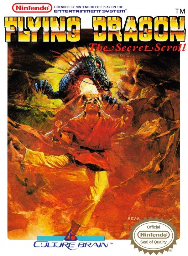 Portada oficial de Flying Dragon: The Secret Scroll  NES