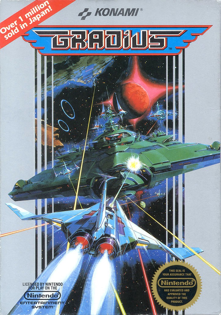 Portada oficial de Gradius  NES