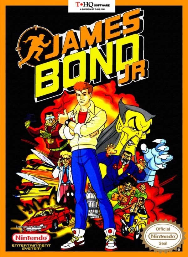 Portada oficial de James Bond Jr.  NES