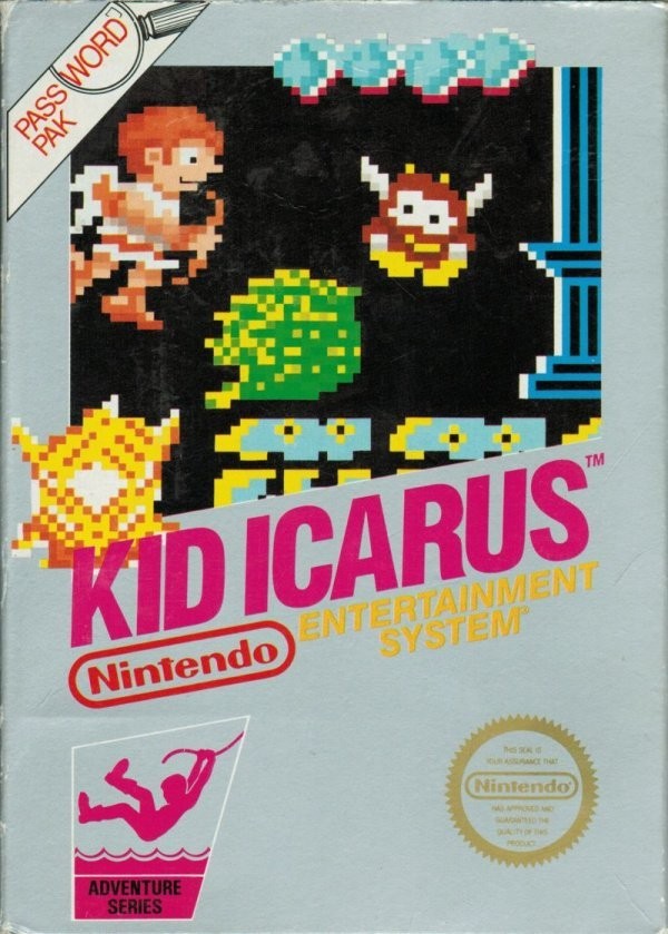 Portada oficial de Kid Icarus  NES