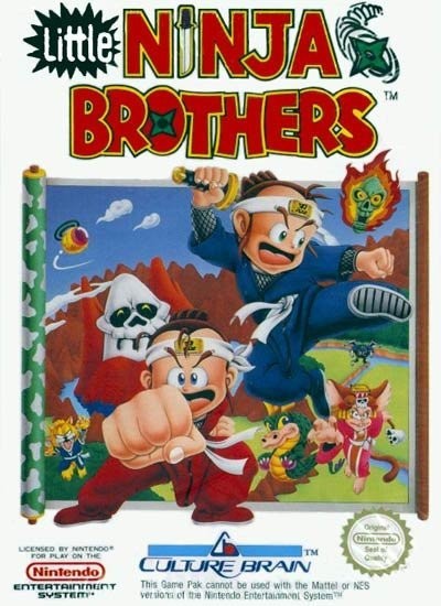 Portada oficial de Little Ninja Brothers  NES