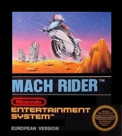 Portada oficial de Mach Rider  NES