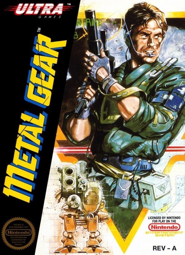 Portada oficial de Metal Gear  NES