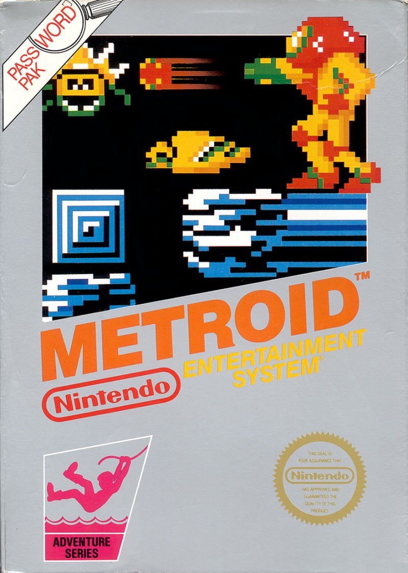 Portada oficial de Metroid  NES