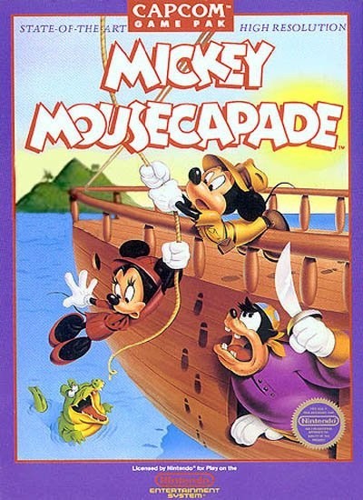 Portada oficial de Mickey Mousecapade  NES