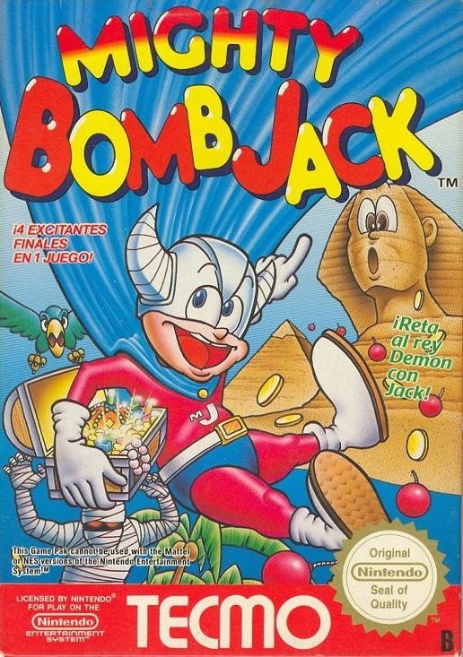 Portada oficial de Mighty Bomb Jack  NES