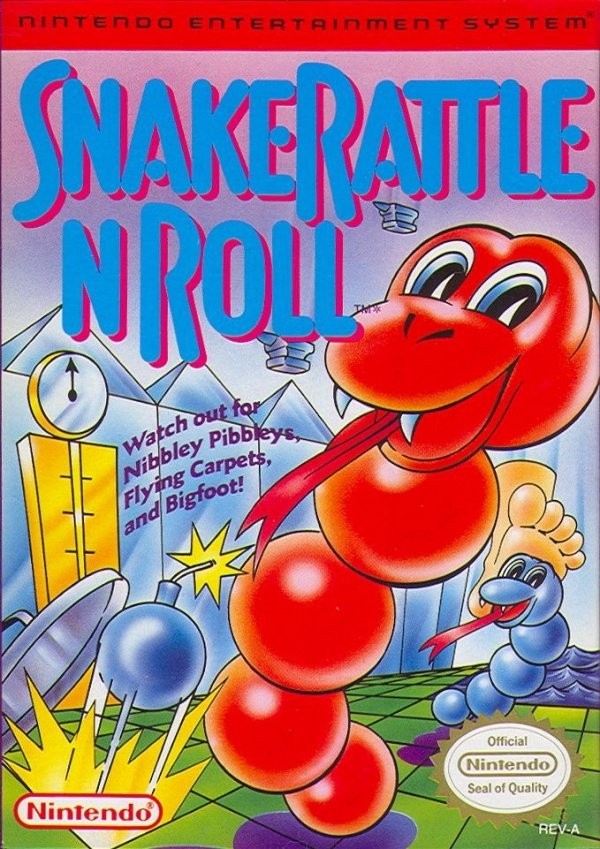 Portada oficial de Snake Rattle 'n' Roll  NES