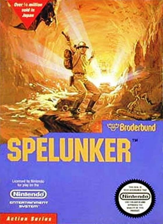 Portada oficial de Spelunker  NES