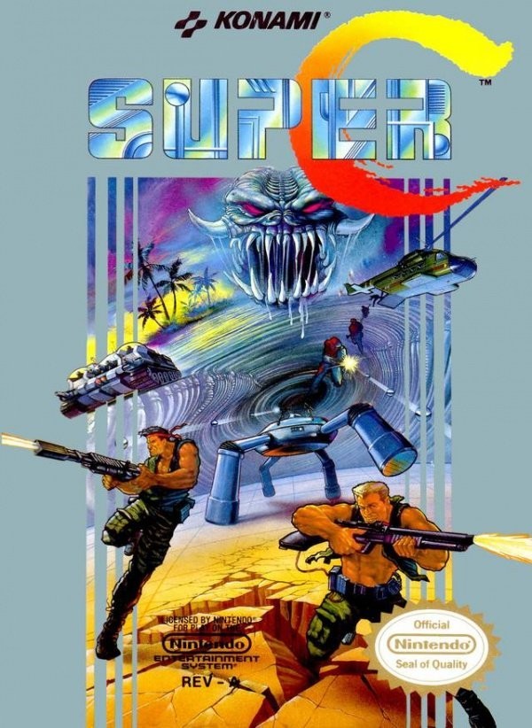 Portada oficial de Super C  NES