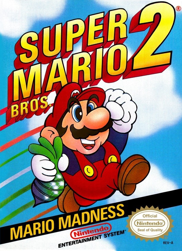 Portada oficial de Super Mario Bros. 2  NES