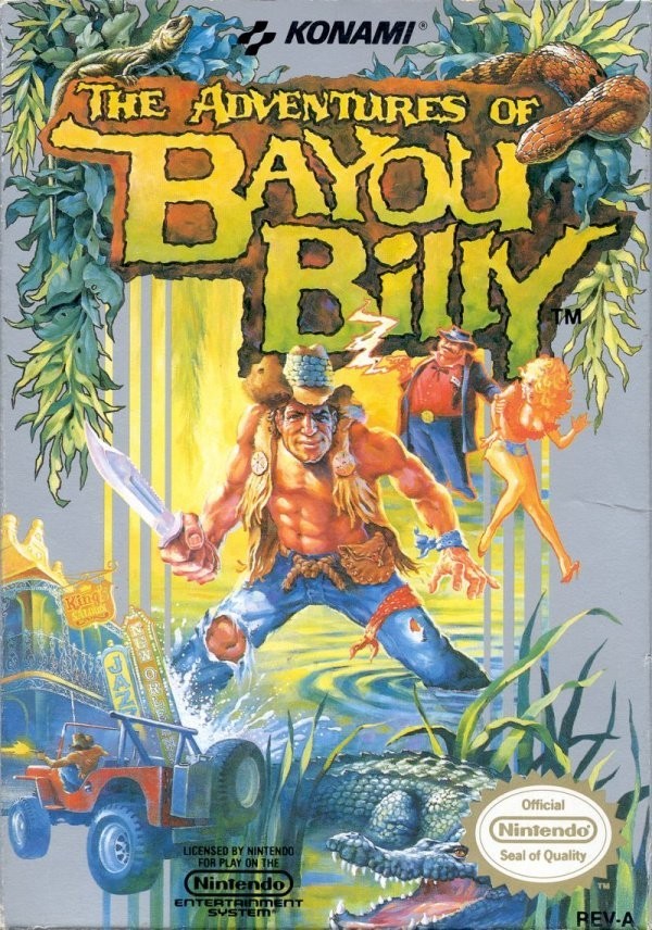 Portada oficial de The Adventures of Bayou Billy  NES