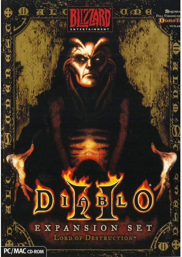 Portada oficial de Diablo II Lord of Destruction PC