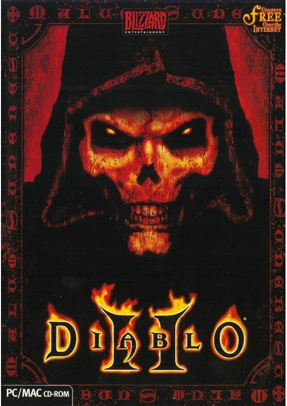 Portada oficial de Diablo II PC