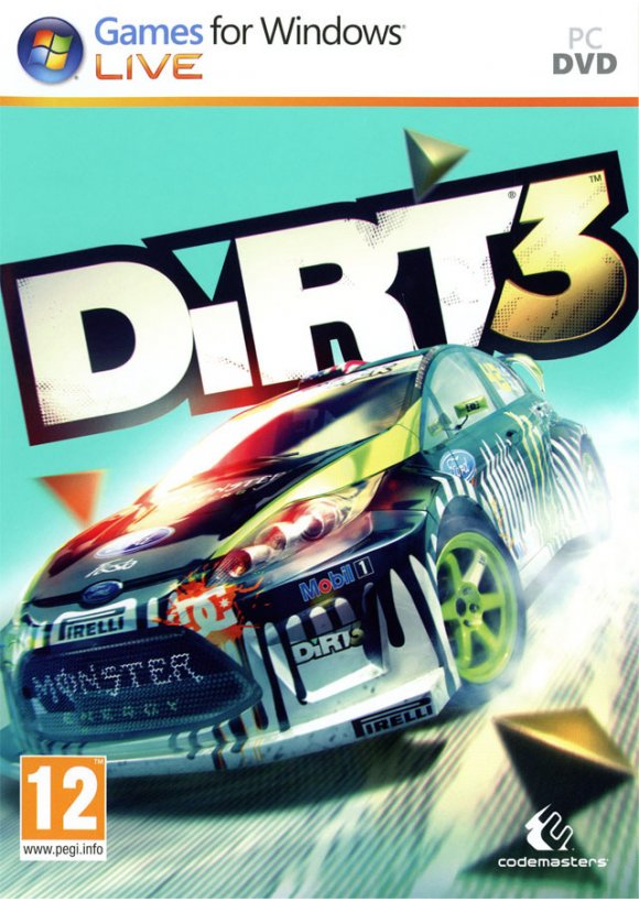 Portada oficial de DiRT 3 PC