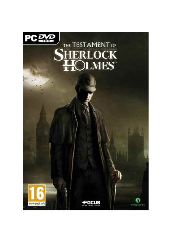 Portada oficial de El testamento de Sherlock Holmes PC