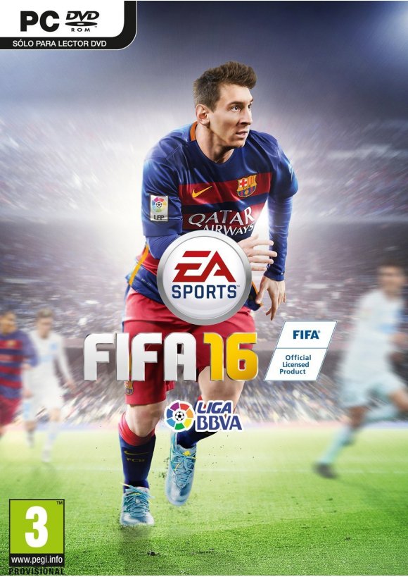 Portada oficial de FIFA 16 PC
