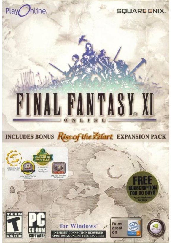 Portada oficial de Final Fantasy XI PC