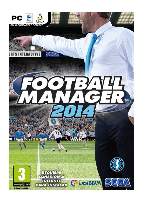 Portada oficial de Football Manager 2014 PC