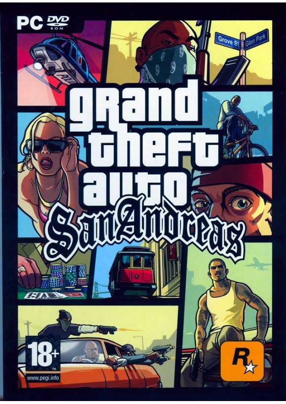 Portada oficial de Grand Theft Auto San Andreas PC