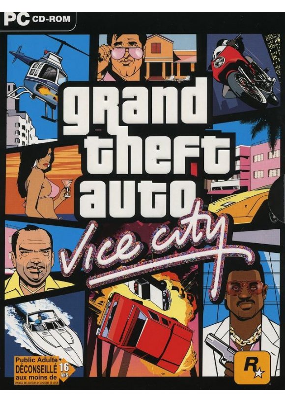 Portada oficial de Grand Theft Auto Vice City PC