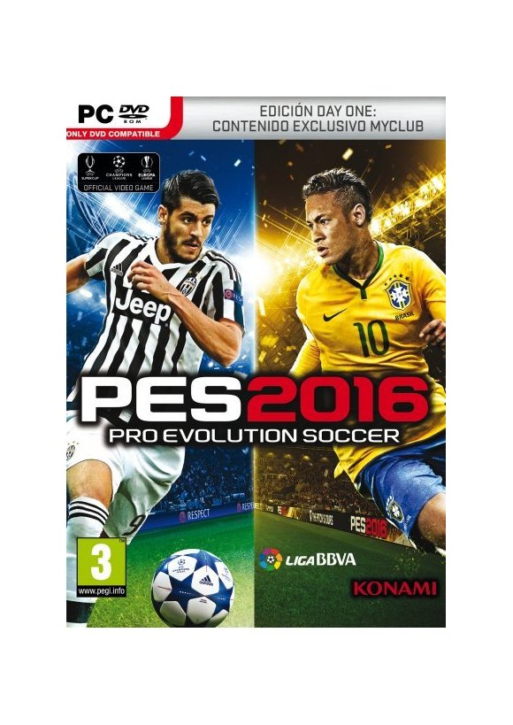 Portada oficial de Pro Evolution Soccer 2016 PC