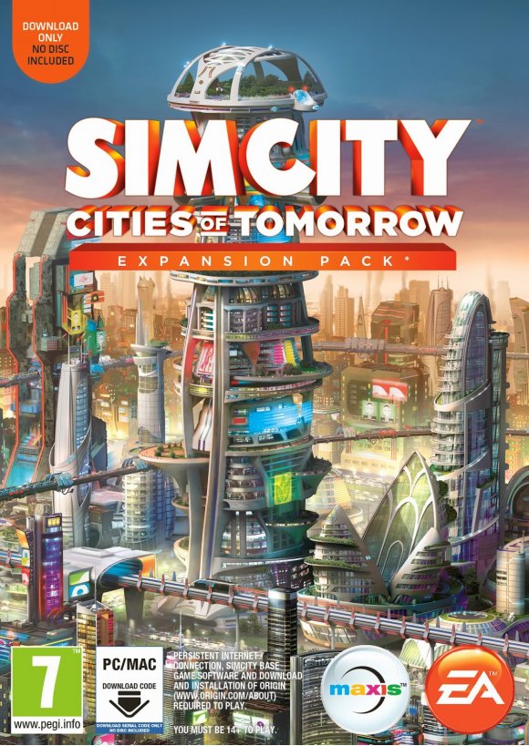 Portada oficial de SimCity Ciudades del Mañana PC