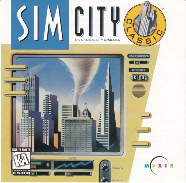 Portada oficial de SimCity  PC
