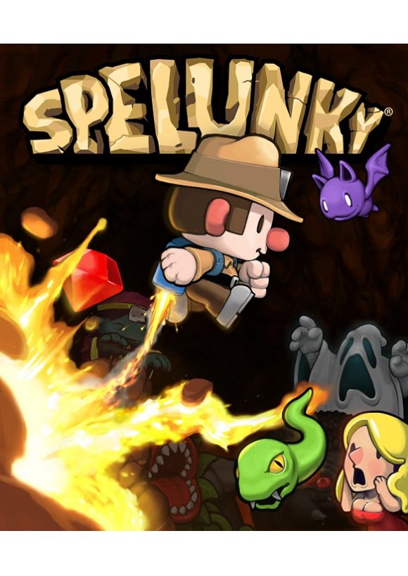 Portada oficial de Spelunky PC