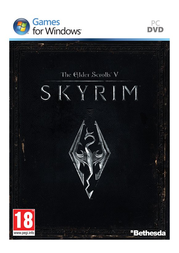 Portada oficial de The Elder Scrolls V Skyrim PC