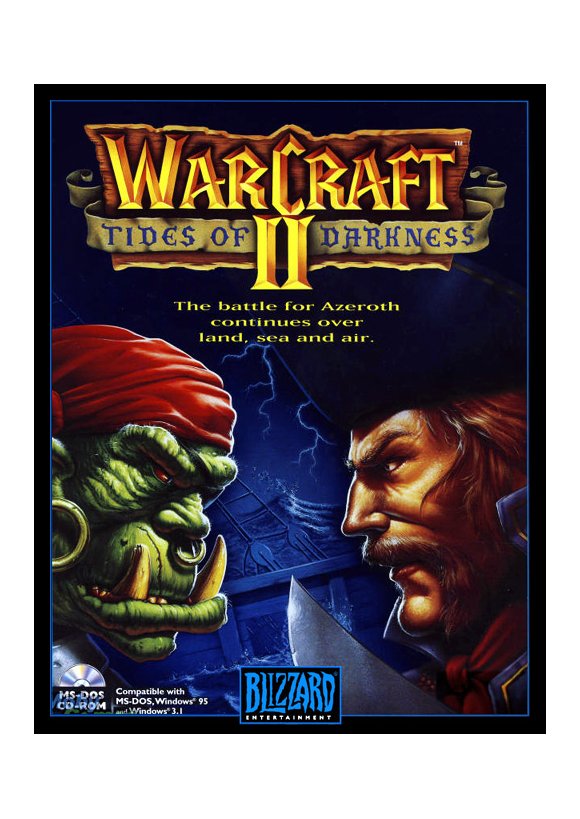 Portada oficial de Warcraft II Tides of Darkness PC
