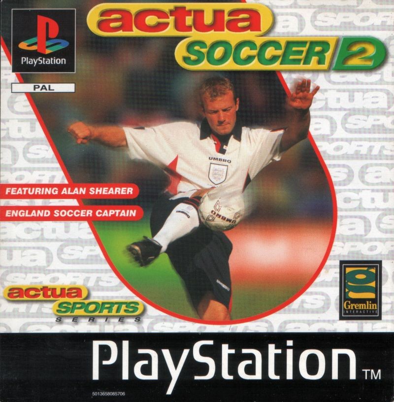 Portada oficial de Actua Soccer 2  PS1