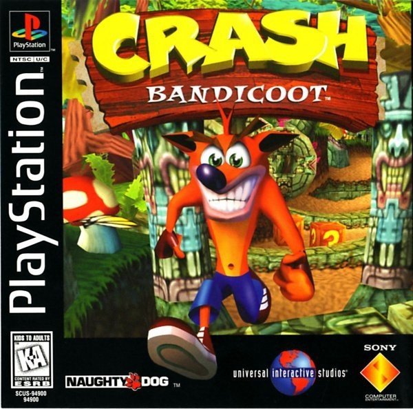 Portada oficial de Crash Bandicoot  PS1