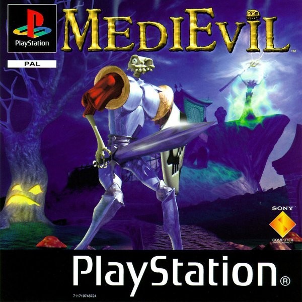 Portada oficial de MediEvil  PS1