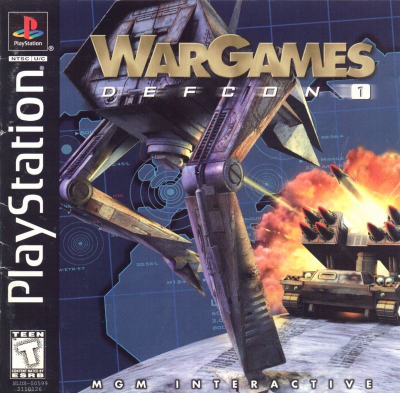Portada oficial de WarGames: Defcon 1  PS1