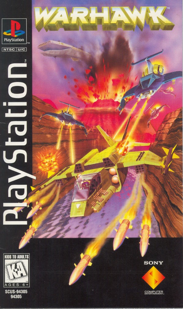 Portada oficial de Warhawk  PS1
