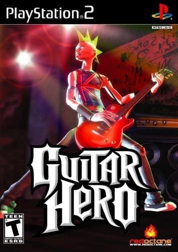 Portada oficial de Guitar Hero  PS2