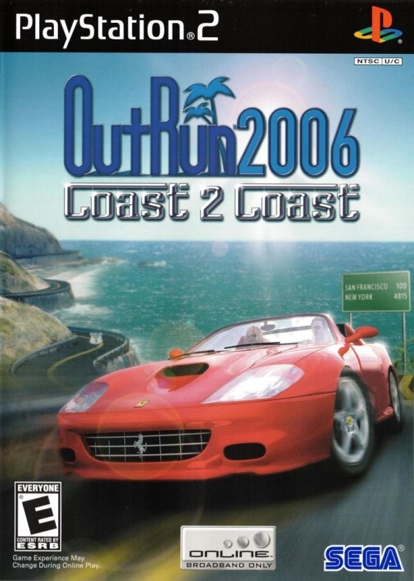 Portada oficial de OutRun 2006: Coast 2 Coast  PS2