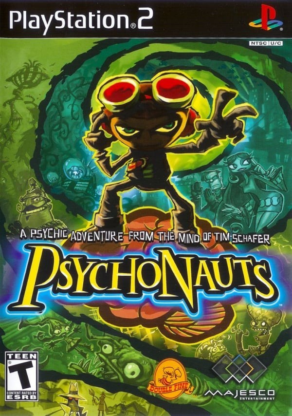 Portada oficial de Psychonauts  PS2