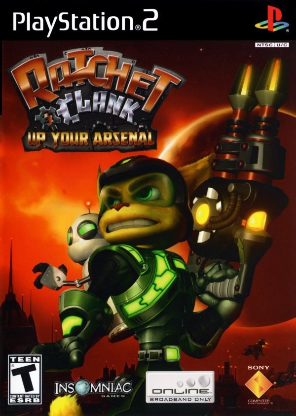 Portada oficial de Ratchet and Clank: Up Your Arsenal  PS2