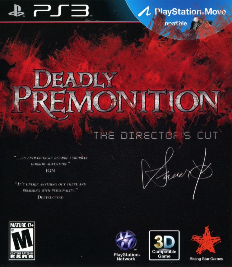 Portada oficial de Deadly Premonition: The Director's Cut  PS3
