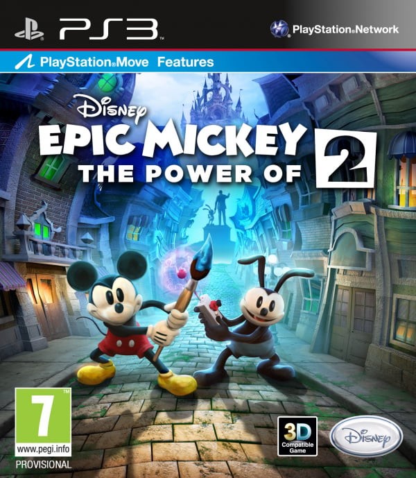 Portada oficial de Disney Epic Mickey 2: The Power of Two  PS3