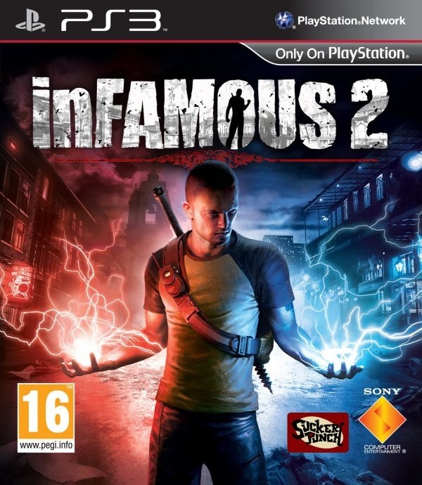 Portada oficial de inFAMOUS 2  PS3