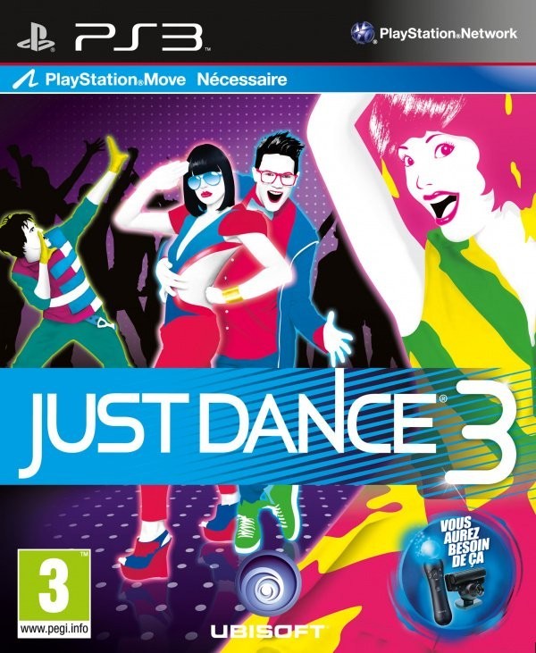 Portada oficial de Just Dance 3  PS3