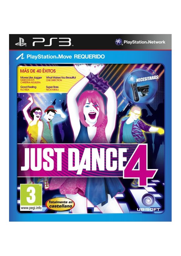 Portada oficial de Just Dance 4 PS3