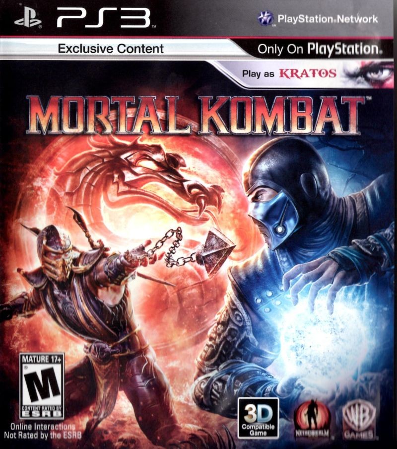Carátula Mortal Kombat  PS3
